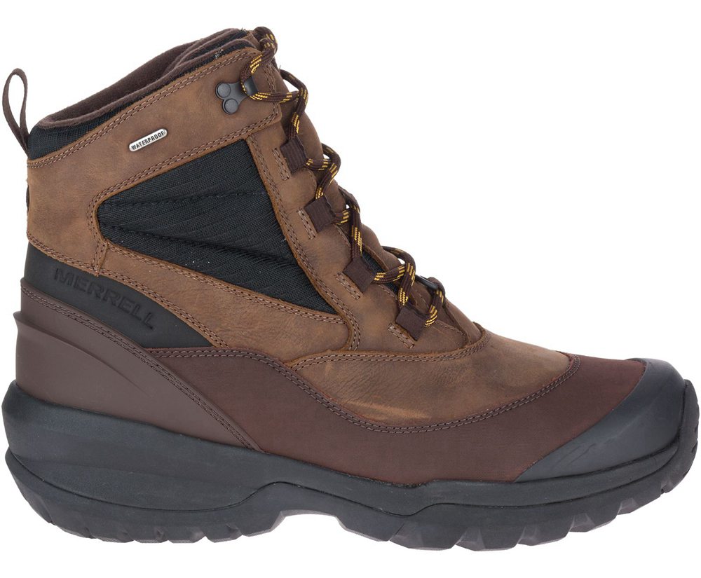 Kozaki Merrell Męskie Brązowe - Thermo Slush Mid Waterproof - 519048-EYK